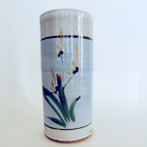 Vintage Hand Painted Pottery Base